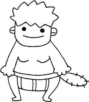 野人简笔画