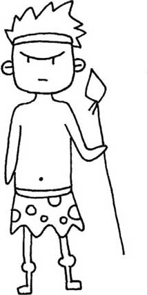 野人简笔画