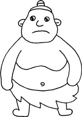 野人简笔画