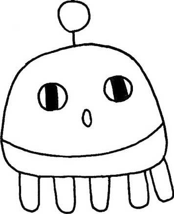 外星人简笔画