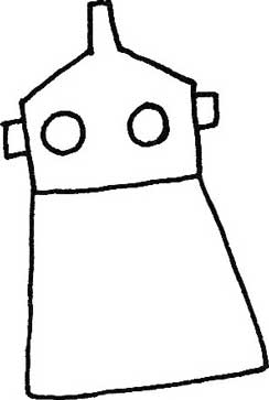 铁皮人简笔画