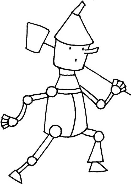 铁皮人简笔画
