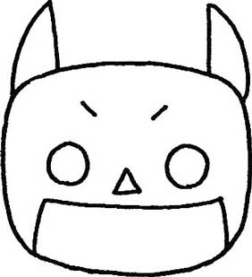 蝙蝠侠简笔画