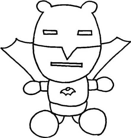 蝙蝠侠简笔画