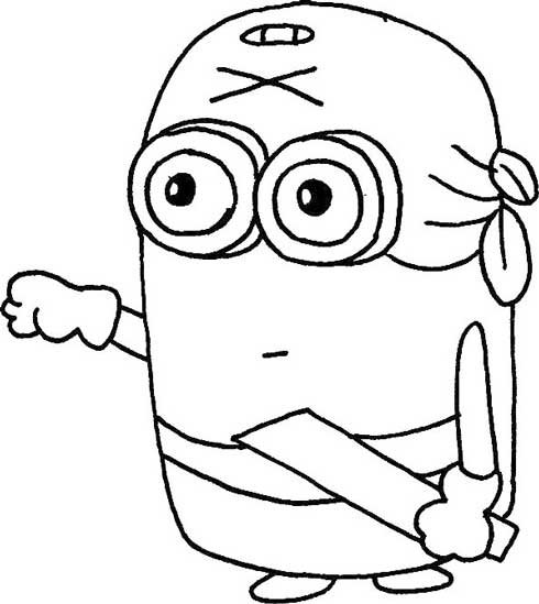 小黄人简笔画