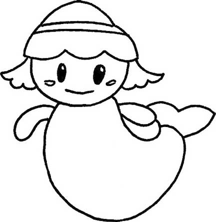 美人鱼简笔画