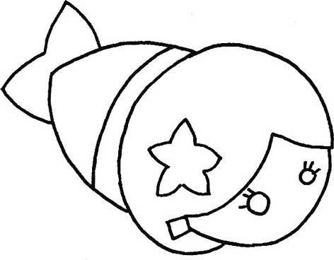 美人鱼简笔画