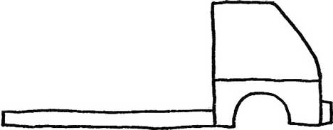 垃圾车简笔画