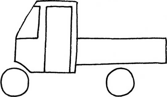 三轮车简笔画