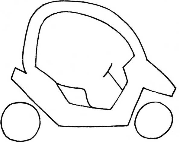 三轮车简笔画