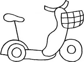电动自行车简笔画