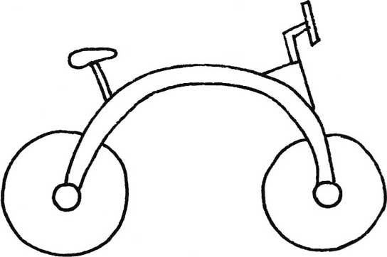 自行车简笔画