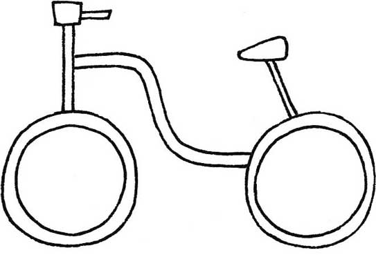 自行车简笔画