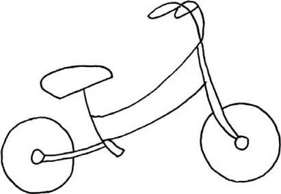自行车简笔画
