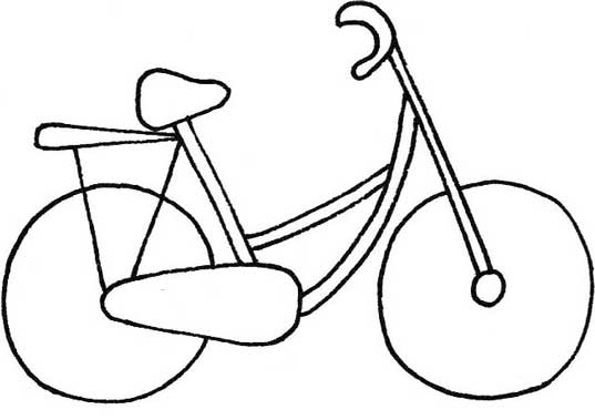 自行车简笔画