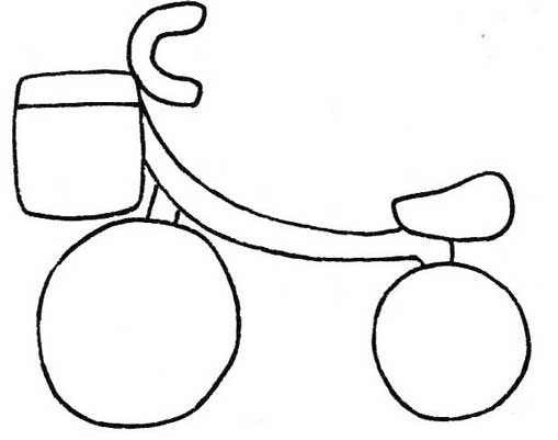 自行车简笔画