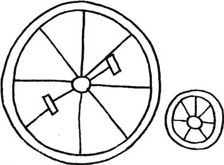 自行车简笔画