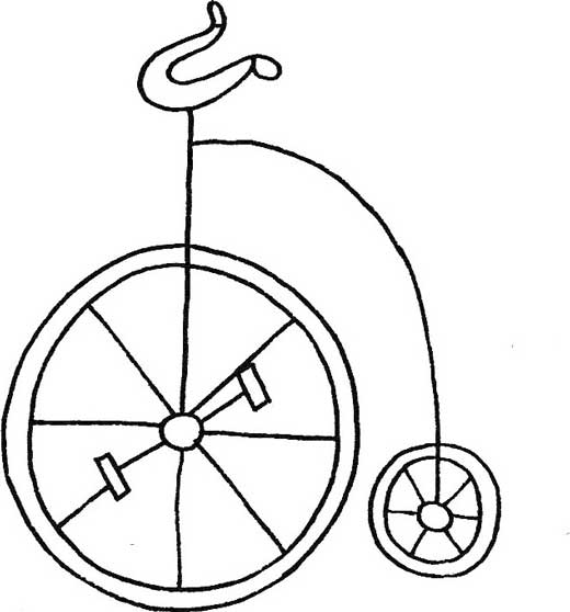自行车简笔画