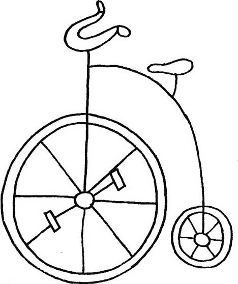自行车简笔画