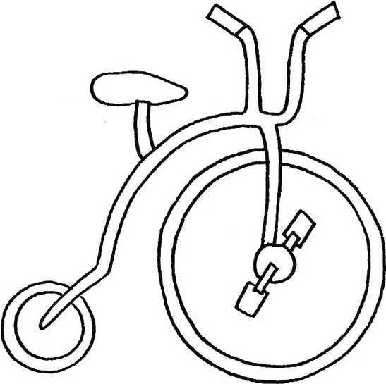 老式自行车简笔画
