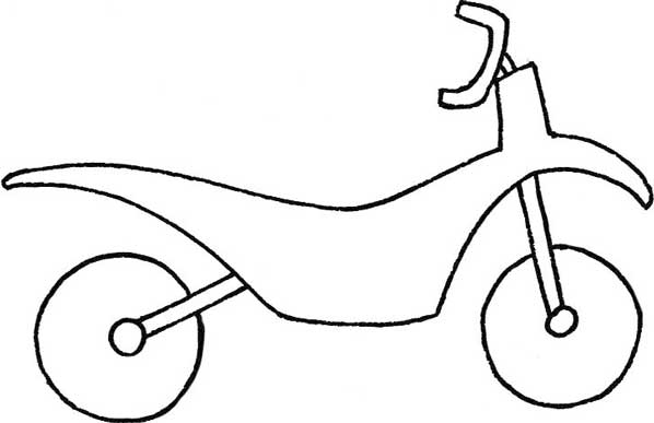 摩托车简笔画