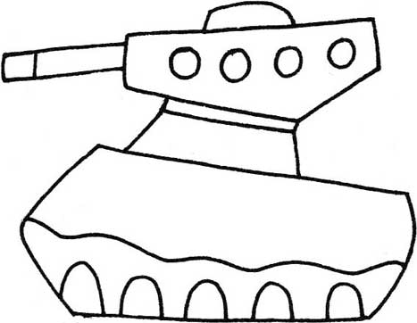 坦克简笔画