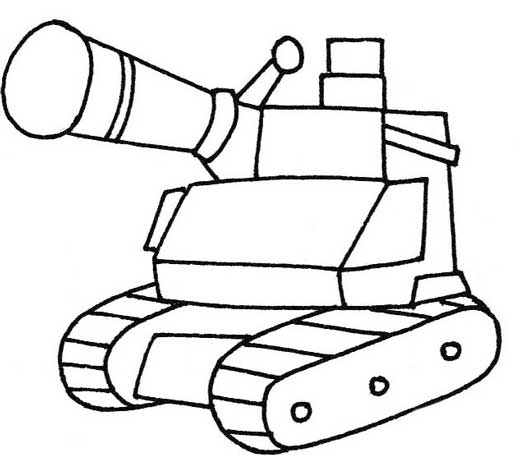 坦克简笔画