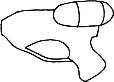 水枪简笔画