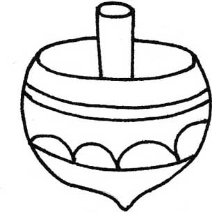 陀螺简笔画