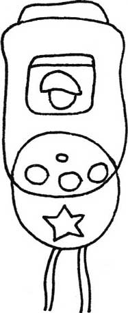 游戏机简笔画