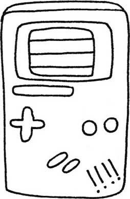 游戏机简笔画