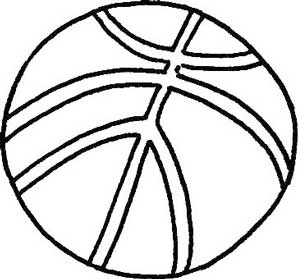 篮球简笔画