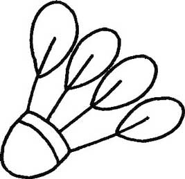 羽毛球简笔画