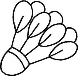 羽毛球简笔画