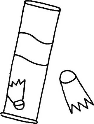羽毛球简笔画