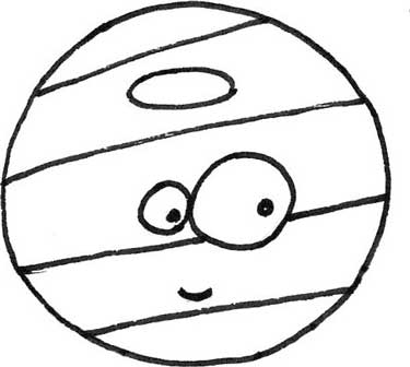 木星简笔画