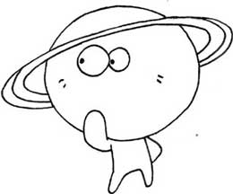 土星简笔画