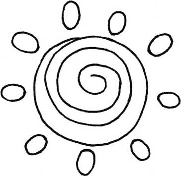 太阳简笔画