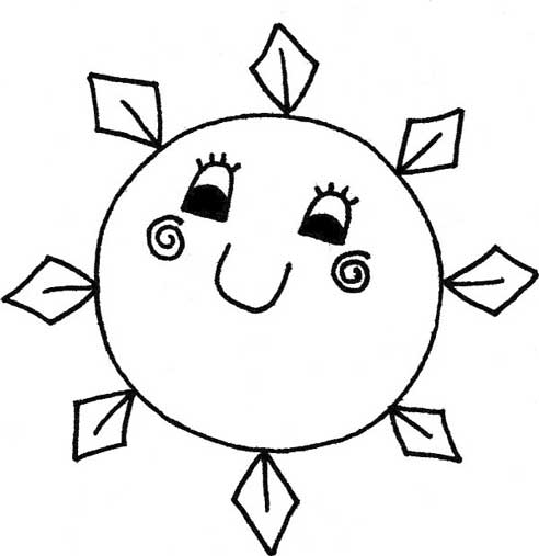 太阳简笔画