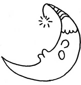 月亮简笔画
