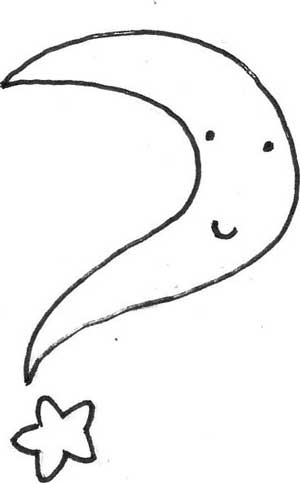月亮简笔画