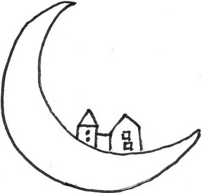 月亮简笔画