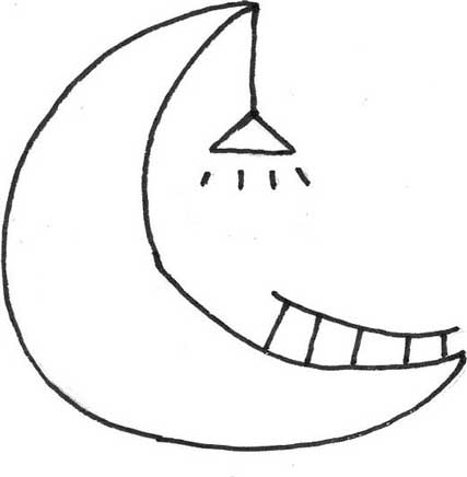 月亮简笔画