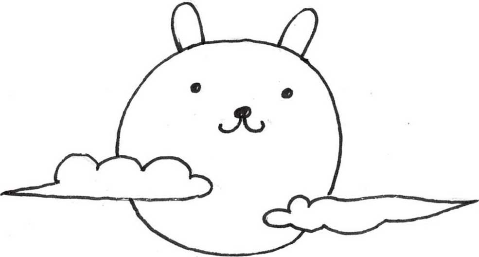 月亮简笔画