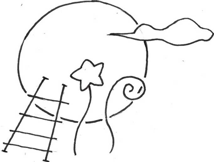 月亮简笔画