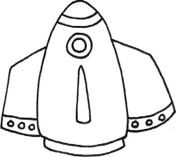 太空船简笔画