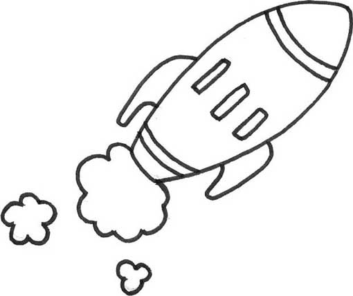 太空船简笔画