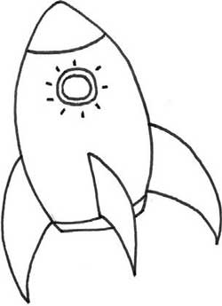 太空船简笔画