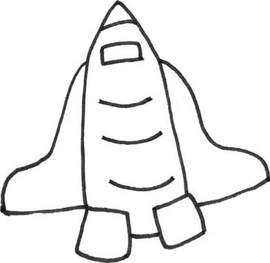 太空船简笔画