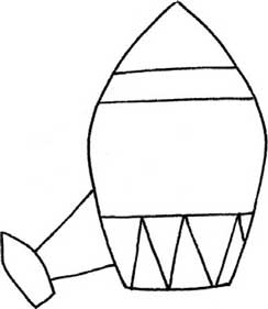 火箭简笔画